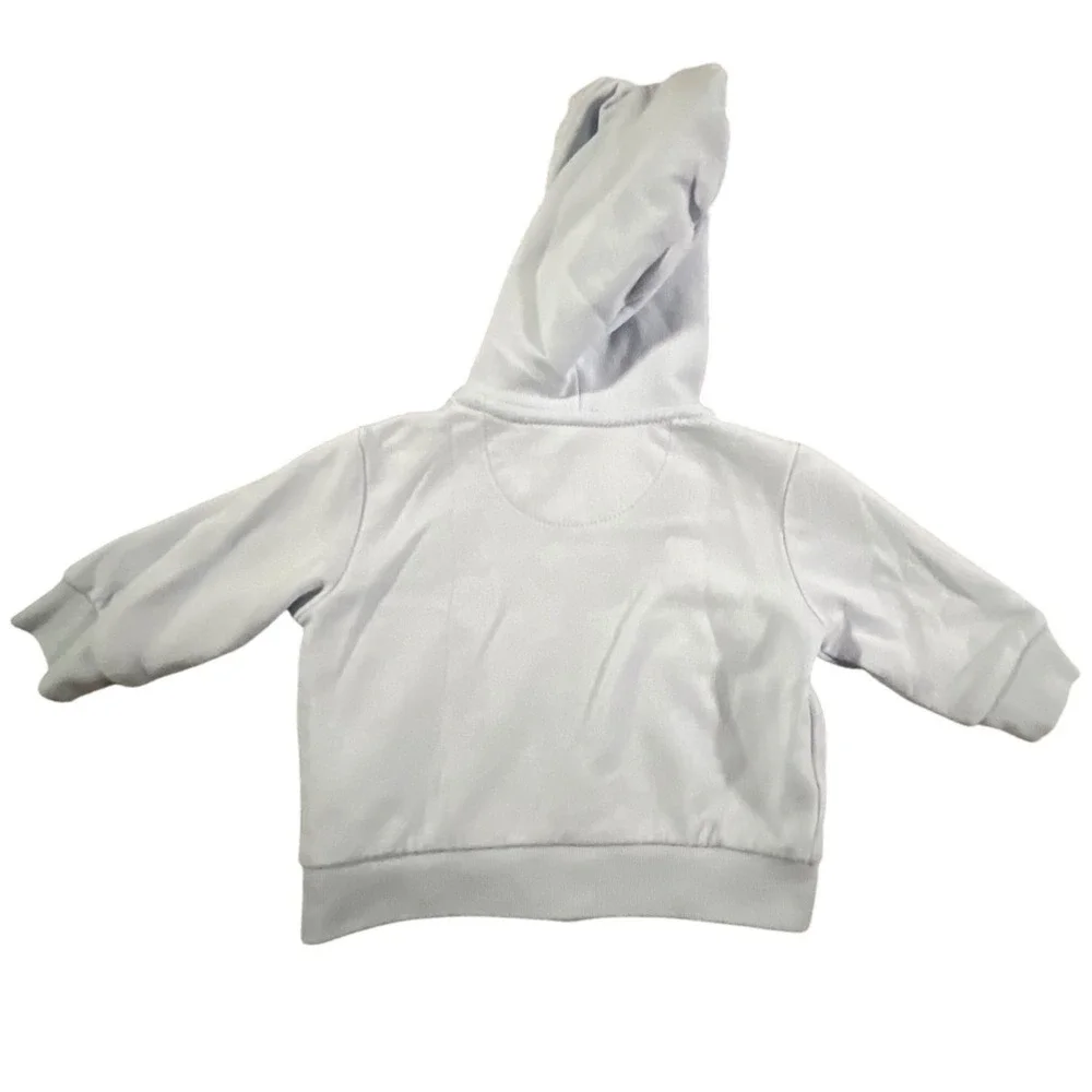 Ralph Lauren Hoodie Baby‎ 3M Blue Full Zip Cotton Blend Pony Logo Sweatshirt